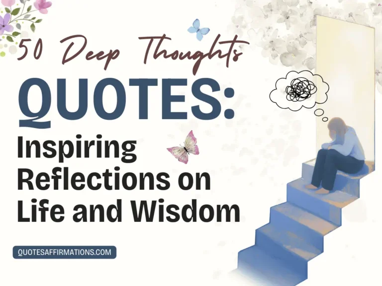 50 Deep Thoughts Quotes: Inspiring Reflections on Life and Wisdom